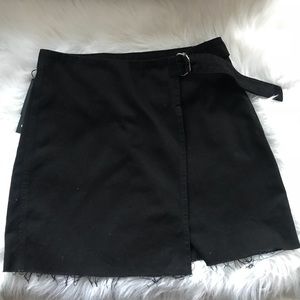 Black Denim Skirt